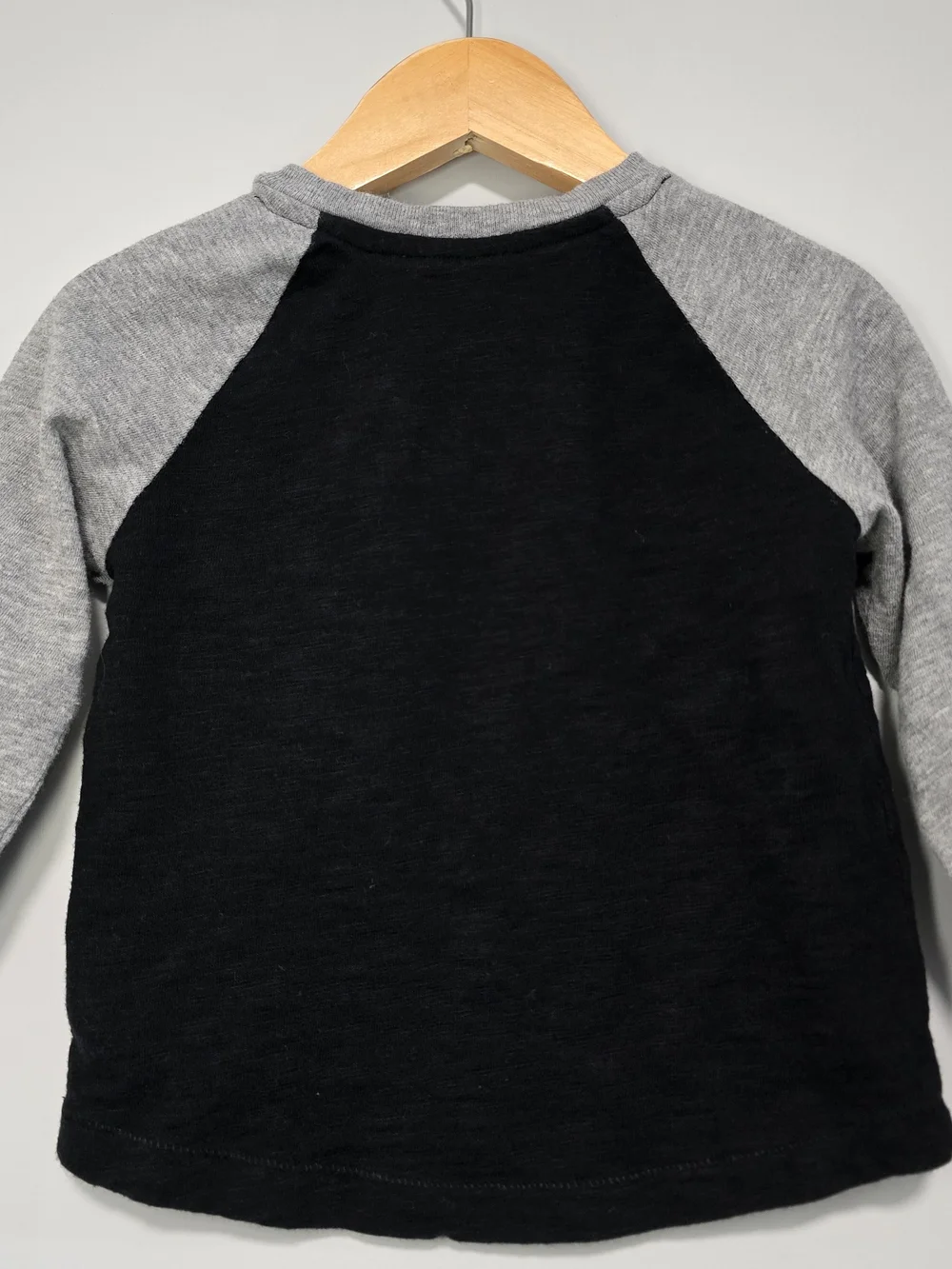 Gap Kids Black & Gray Darth Vader Raglan Cotton Tee.